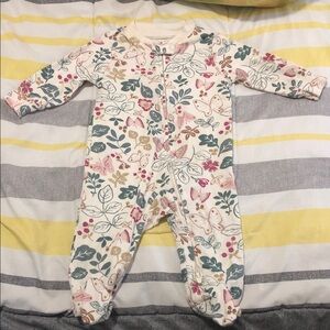 Butterfly Garden Kids Footie